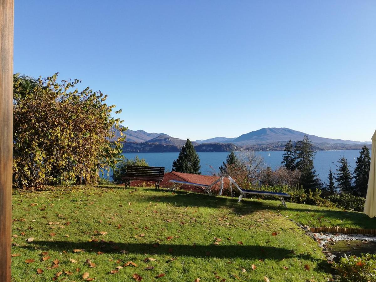 Romantica Casetta Nel Verde Con Vista Sul Lago Belgirate Bagian luar foto